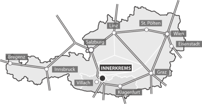 Anreisekarte Österreich